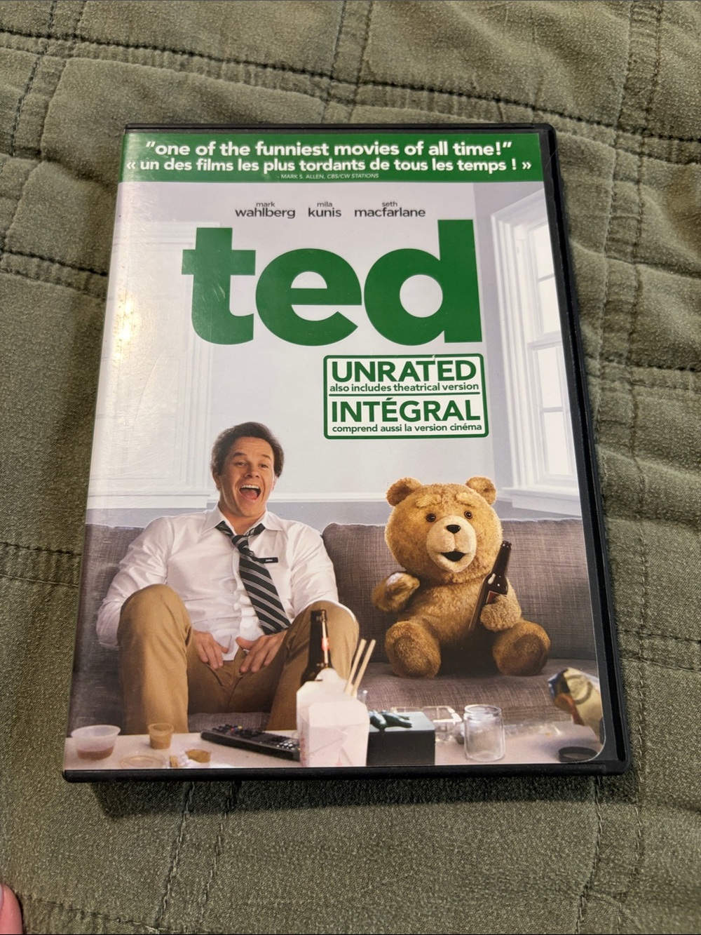 Ted Unrated DVD - Green Cover